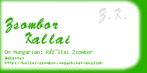 zsombor kallai business card